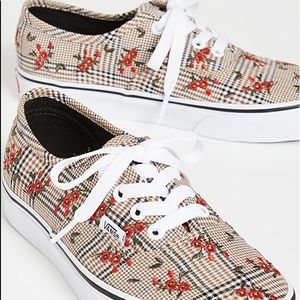 Vans OldSchool Plaid Floral Print Sneaker 8.5